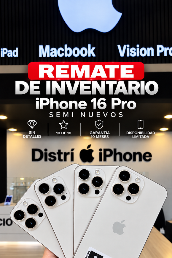 16 pro max semi nuevo 256gb
